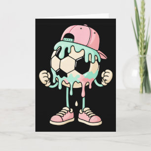 Soccer Ice Cream Drip Boys Youth Players Fan Sport Card