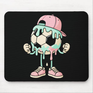 Soccer Ice Cream Drip Boys Youth Players Fan Sport Mouse Pad