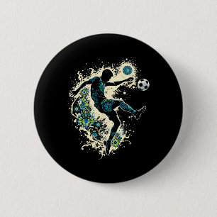 Soccer I'm 7 Years Old Boy Birthday  6 Cm Round Badge