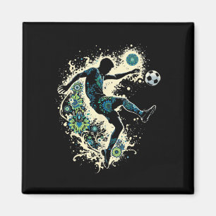 Soccer I'm 7 Years Old Boy Birthday  Magnet