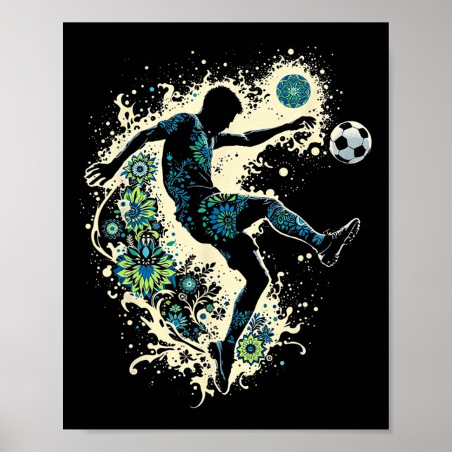 Soccer I'm 7 Years Old Boy Birthday  Poster (Front)
