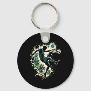 Soccer I'm 9 Years Old Boy Birthday  Key Ring