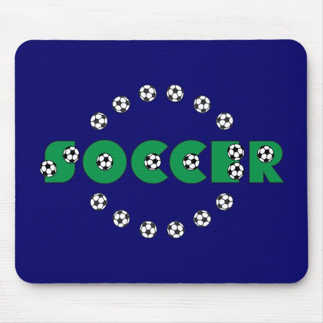 Soccer in Green Mouse Pad (Front)