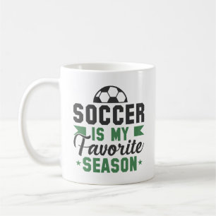 Soccer Is My Favourite Season Coffee Mug