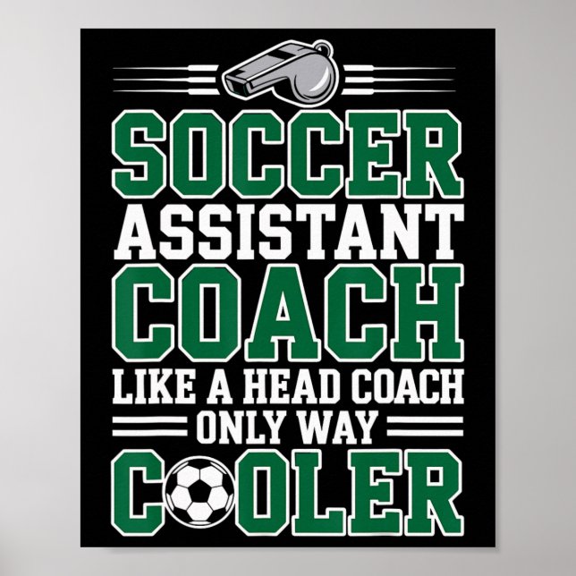 Soccer Istant Coach Like A Head Coach Only Way Coo Poster (Front)
