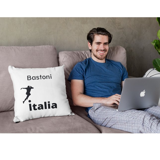 Soccer Italy, customisable  Cushion (Creator Uploaded)