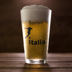 Soccer Italy, customisable Glass