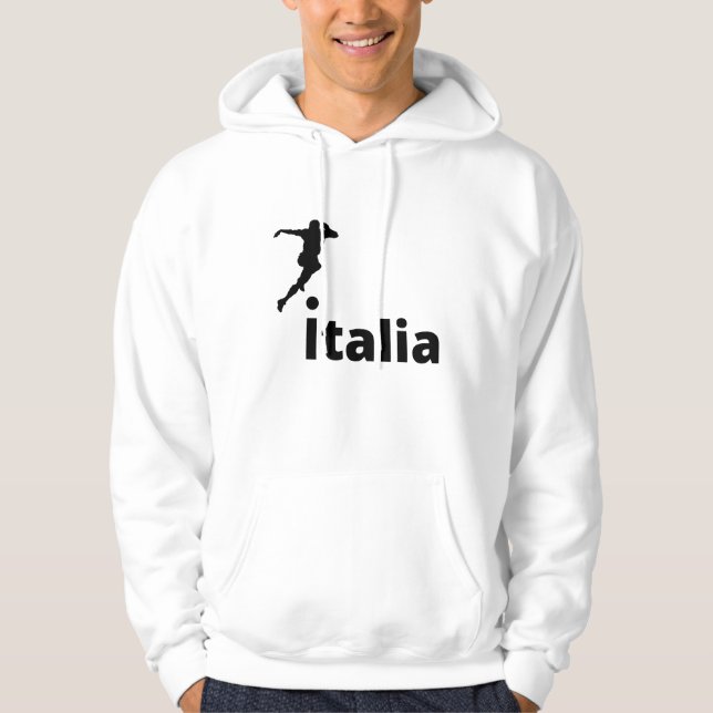 Soccer Italy, customisable  Hoodie (Front)