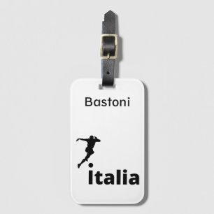 Soccer Italy, customisable  Luggage Tag