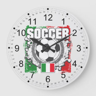 Soccer Italy Large Clock