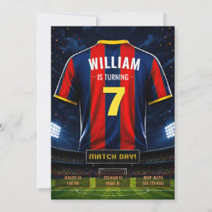 Soccer Jersey Birthday Invitation