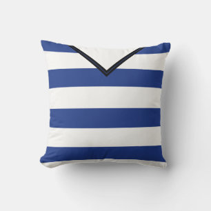 Soccer Jersey Blue Stripes Pillow Template