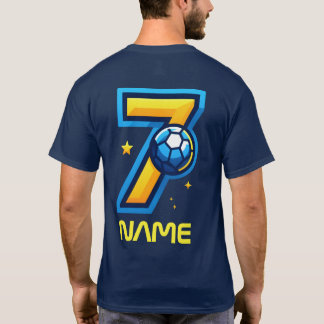 Soccer jersey Number 7 personalised T-Shirt