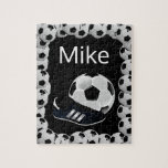 Soccer Jigsaw Puzzle Black<br><div class="desc">Decorative Jigsaw PuzzlePuzzlesSomething for everyone offers customised personalised tapestries especially for you. While you are here already you may want to view other related bathroom items such as, t-shirts, shower curtain liners, soap dispensers, bath mats, bath sets, colourful children’s shower curtains, bath scales, man cave shower curtains, bathroom accessories, soap...</div>