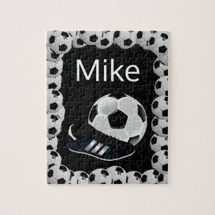 Soccer Jigsaw Puzzle Black