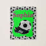 Soccer Jigsaw Puzzle Bright Green<br><div class="desc">Decorative Jigsaw PuzzlePuzzlesSomething for everyone offers customised personalised tapestries especially for you. While you are here already you may want to view other related bathroom items such as, t-shirts, shower curtain liners, soap dispensers, bath mats, bath sets, colourful children’s shower curtains, bath scales, man cave shower curtains, bathroom accessories, soap...</div>