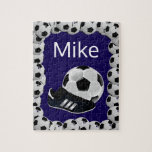 Soccer Jigsaw Puzzle Dark Blue<br><div class="desc">Decorative Jigsaw PuzzlePuzzlesSomething for everyone offers customised personalised tapestries especially for you. While you are here already you may want to view other related bathroom items such as, t-shirts, shower curtain liners, soap dispensers, bath mats, bath sets, colourful children’s shower curtains, bath scales, man cave shower curtains, bathroom accessories, soap...</div>