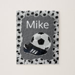 Soccer Jigsaw Puzzle Grey<br><div class="desc">Decorative Jigsaw PuzzlePuzzlesSomething for everyone offers customised personalised tapestries especially for you. While you are here already you may want to view other related bathroom items such as, t-shirts, shower curtain liners, soap dispensers, bath mats, bath sets, colourful children’s shower curtains, bath scales, man cave shower curtains, bathroom accessories, soap...</div>