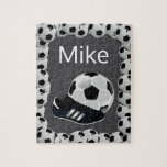 Soccer Jigsaw Puzzle Grey<br><div class="desc">Decorative Jigsaw PuzzlePuzzlesSomething for everyone offers customised personalised tapestries especially for you. While you are here already you may want to view other related bathroom items such as, t-shirts, shower curtain liners, soap dispensers, bath mats, bath sets, colourful children’s shower curtains, bath scales, man cave shower curtains, bathroom accessories, soap...</div>