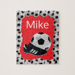 Soccer Jigsaw Puzzle Red<br><div class="desc">Decorative Jigsaw PuzzlePuzzlesSomething for everyone offers customised personalised tapestries especially for you. While you are here already you may want to view other related bathroom items such as, t-shirts, shower curtain liners, soap dispensers, bath mats, bath sets, colourful children’s shower curtains, bath scales, man cave shower curtains, bathroom accessories, soap...</div>