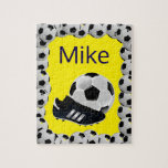 Soccer Jigsaw Puzzle Yellow<br><div class="desc">Decorative Jigsaw PuzzlePuzzlesSomething for everyone offers customised personalised tapestries especially for you. While you are here already you may want to view other related bathroom items such as, t-shirts, shower curtain liners, soap dispensers, bath mats, bath sets, colourful children’s shower curtains, bath scales, man cave shower curtains, bathroom accessories, soap...</div>