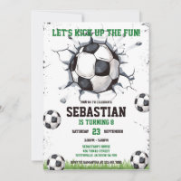 Soccer Kick Up The Fun Sports Kids Birthday