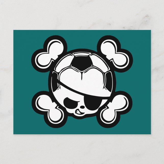 Soccer Kid Pirate Postcard (Front)