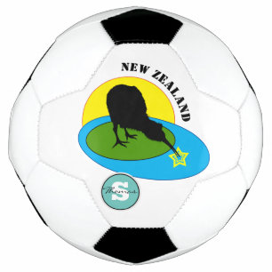 Soccer Kiwi Bird & New Zealand Sports  Ball