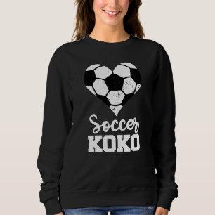Soccer Koko Soccer Heart Grandma Koko Sweatshirt