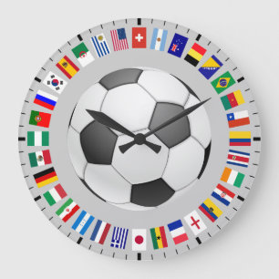SOCCER LARGE CLOCK