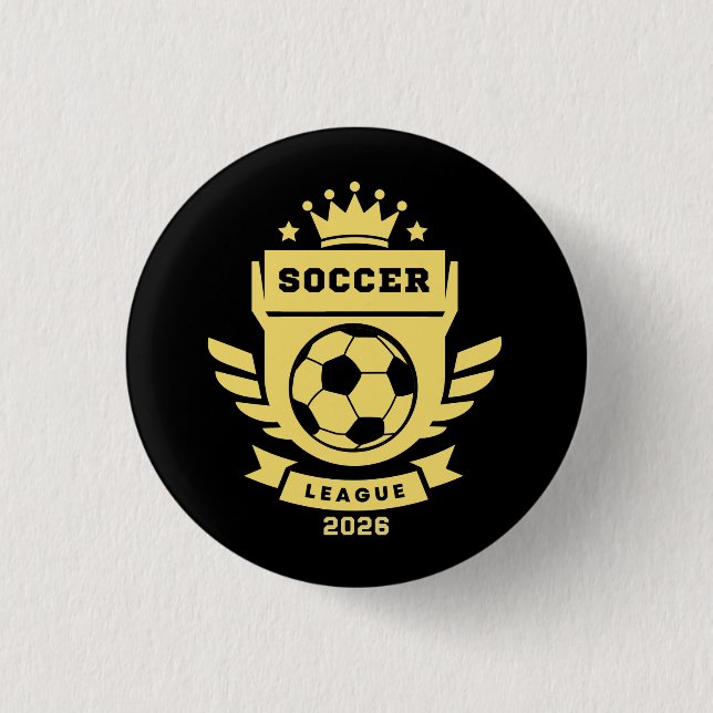 Soccer League 2026 3 Cm Round Badge (Front)