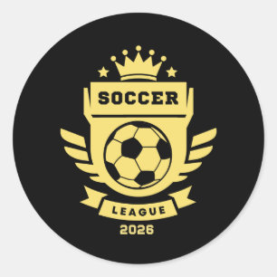 Soccer League 2026 Classic Round Sticker