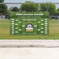 Soccer League Tournament Brackets Banner