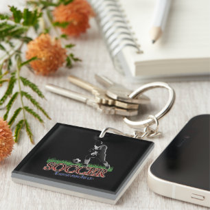 Soccer Leave Me Here Key Ring