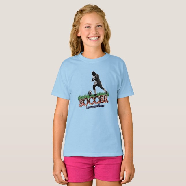 Soccer Leave Me Here T-Shirt (Front Full)