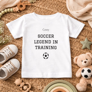 Soccer Legend Training Baby Name Outfit T-Shirt