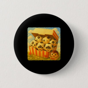 Soccer Ll Chicken Nuggets Cute Kawaii Funny Fast F 6 Cm Round Badge