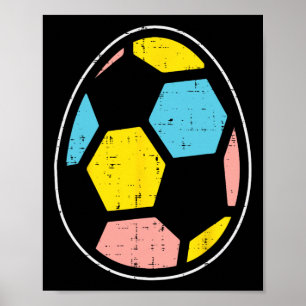 Soccer Ll Egg Funny Easter Sports Footll Player Go Poster