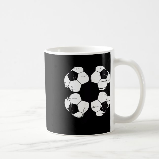 Soccer Ll Shamrock Four Leaf Clover St Patricks Da Coffee Mug (Right)