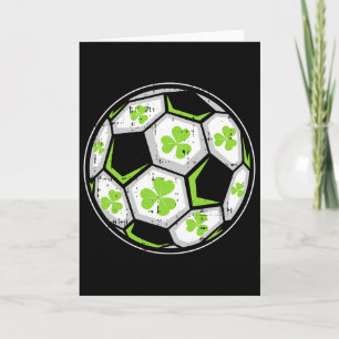 Soccer Ll Shamrock St Patricks Day Clover Sport Bo Card