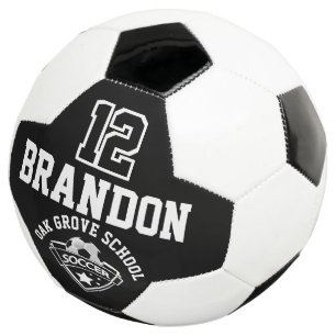 Soccer  Logo - Black and White Ball