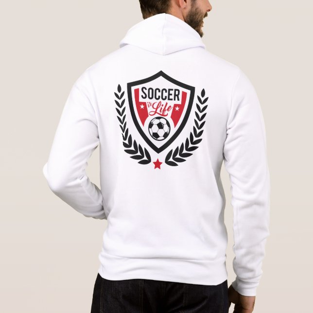 Soccer Logo custom name Hoodie (Back)