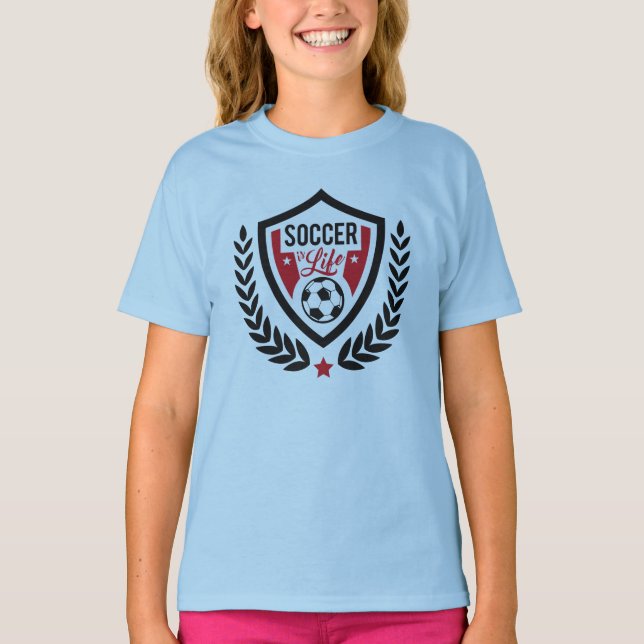 Soccer Logo custom name shirts & jackets (Front)