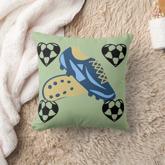 Soccer Love Cleats  Cushion (Blanket)
