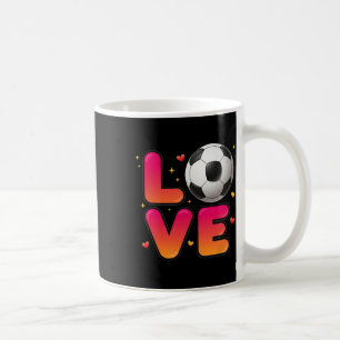 Soccer Love Tee, Footbyll Fan Apparel, Goal Scorin Coffee Mug