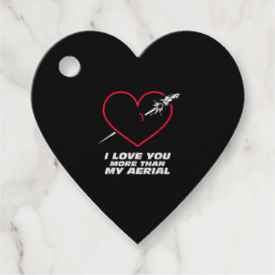 Soccer Love You More Than My Aerial Playful Valent Favour Tags