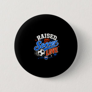 Soccer lover soccer fan player idea men women kids 6 cm round badge