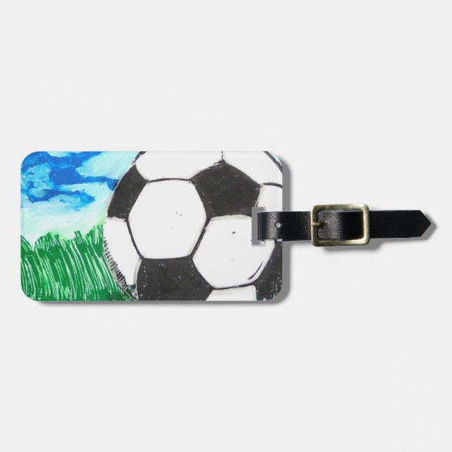 Soccer Luggage Tag (Front Horizontal)