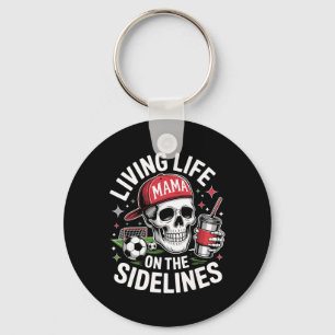 Soccer Mama Living Life On The Sidelines Skeleton Key Ring