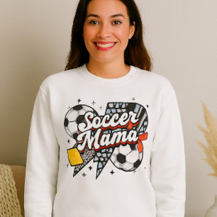 Soccer Mama Shirt – Bold Bow & Patterned Heart 